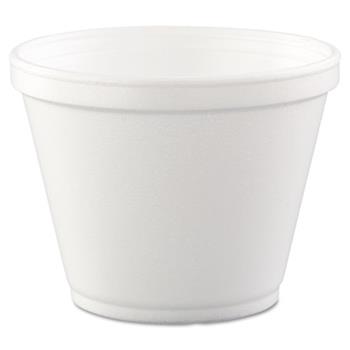 Dart Container, Foam, Round, 12 oz, White, 500/Carton