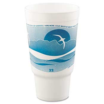 Horizon Stock Foam Print Cups, 32 oz., 500/CT