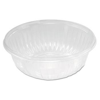 Dart PresentaBowls Bowls, Plastic, Round, 32 oz, Clear, 63/Bag, 252/Carton