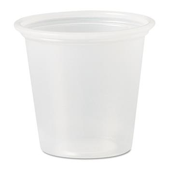 SOLO Cup Company Polystyrene Portion Cups, 1 1/4 oz, Translucent, 2500/Carton