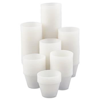 SOLO Cup Company Polystyrene Portion Cups, 4oz, Translucent, 250/Bag, 10 Bags/Carton