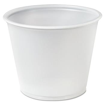 SOLO Cup Company Souffl&#233; Portion Cups, 5.5 oz, Plastic, Translucent, 250/Carton