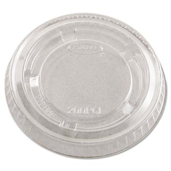Dart Complements Portion/Medicine Cup Lids, Plastic, Clear, 2500/CT