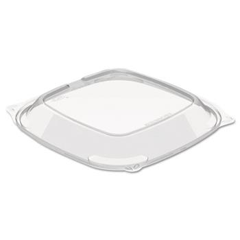 Dart PresentaBowls Pro Microwaveable Bowl Lid, Plastic, Square, 8-1/2&quot; L x 8-1/2&quot; W x 1&quot; H, Clear, 252 Lid/Case