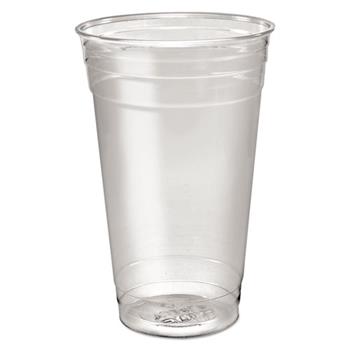SOLO Cup Company Ultra Clear PETE Cold Cups, 24 oz, Clear, 50/Sleeve, 12 Sleeves/CT