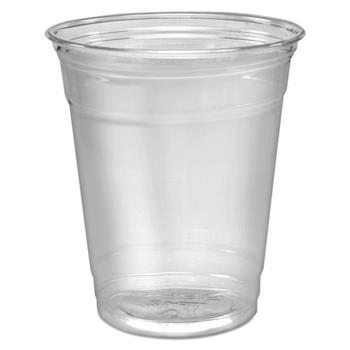 SOLO Cup Company Squat Cups, 12-14 oz, PET, Ultra Clear, 50/Pack