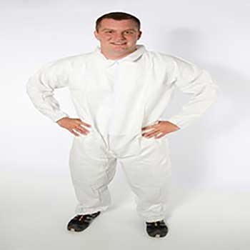 The Safety Zone Coverall, Breathable Microporous, X-Large, White, 25/CS