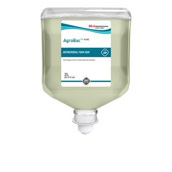 Deb AgroBac™ PURE FOAM Antibacterial Hand Wash, 2L Cartridge, 4/Case