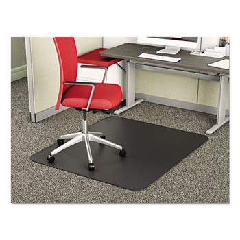 deflecto SuperMat Frequent Use Chair Mat for Medium Pile Carpets, 45&quot; x 53&quot;, Black