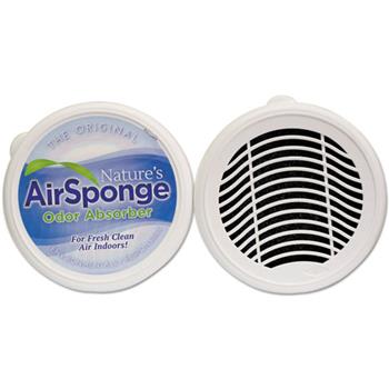 Nature&#39;s Air Sponge Odor-Absorbing Replacement Sponge, Neutral, 8 oz, 6/Box