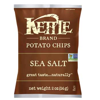 Kettle Brand Sea Salt Kettle Chips, 2 oz., 6/CS