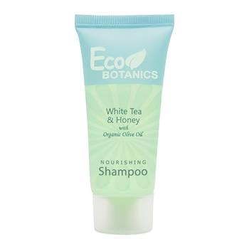 Diversified Hospitality Solutions  Eco Botanics Shampoo, Flip Cap, White Tea &amp; Honey,  0.85 oz, 300/CS