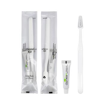 Diversified Hospitality Solutions Dental Care, Frosted Sachet Wrapped Toothbrush &amp; Toothpaste, 500/CS