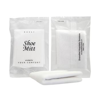 Diversified Hospitality Solutions Shoe Mitt, Frosted Sachet Wrapped, Clean &amp; Buff Mitt, 500/CS
