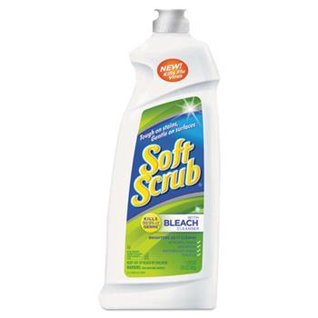Soft Scrub Antibacterial with Bleach, 24oz Bottle, 9/Carton