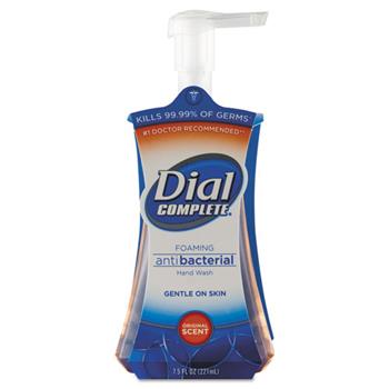 Dial Complete Antibacterial Foaming Hand Soap, Original Scent, 7.5 oz. Pump Bottle