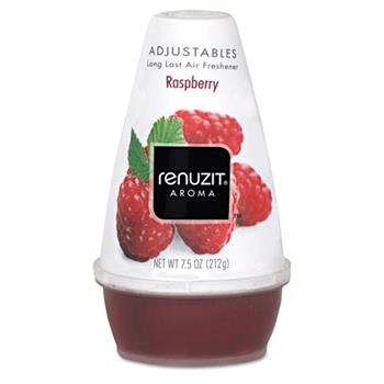 Renuzit Adjustables Air Freshener, Raspberry Scent, Solid, 7 oz, 12/CT
