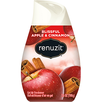 Renuzit Adjustables Air Freshener, Apples and Cinnamon, 7 oz Cone, 12/Carton