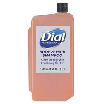 Dial Professional Body &amp; Hair Care, Peach, 1 L Refill Cartridge, 8/Carton