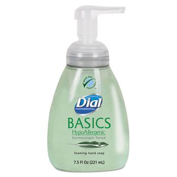 Dial Professional Basics Foaming Hand Soap, 7.5oz, Honeysuckle, 8/Case