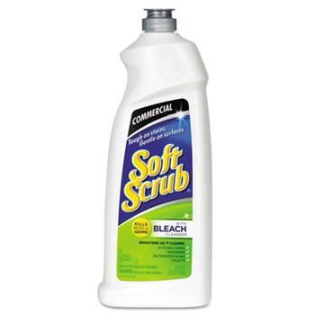 Soft Scrub Commercial Disinfectant Cleanser with Bleach, 36 oz. Bottle, Original Scent, 6/Carton