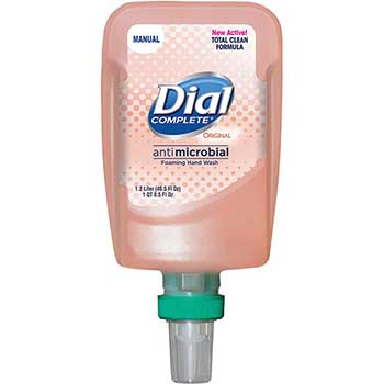 Dial Complete FIT Manual Refill Antimicrobial Soap, 1200 mL, 3/CT