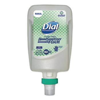 Dial Professional FIT Fragrance-Free Antimicrobial Foaming Hand Sanitizer Manual Dispenser Refill, 1200 mL