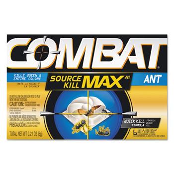 Combat&#174; Source Kill MAX Ant Killing Bait, 0.21 oz each, 6/PK, 12 PK/CT