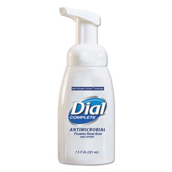 Dial Complete Antimicrobial Healthcare Foaming Hand Soap, 7.5 oz Tabletop Pump, 12/Carton