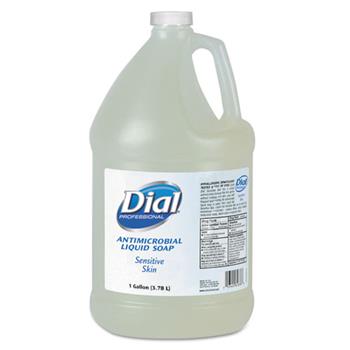 Dial Professional Sensitive Skin Antimicrobial Soap, Floral, 1gal Bottle, 4/Carton