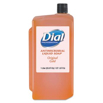 Dial Professional Gold Antimicrobial Soap, Floral, 1000mL Refill, 8/Carton
