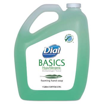 Dial Professional Basics Foaming Hand Soap, Original, Honeysuckle, 1 gal. Bottle