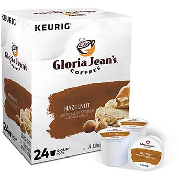 Gloria Jean&#39;s Hazelnut Coffee K-Cup&#174; Pods, 24/BX