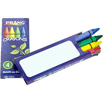 Prang 4 Color Crayons, Tuck Box, 288/CT