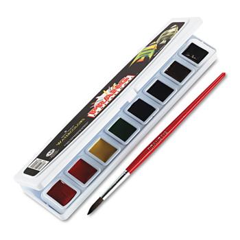 Prang Professional Watercolors, 8 Assorted Colors,Half Pans