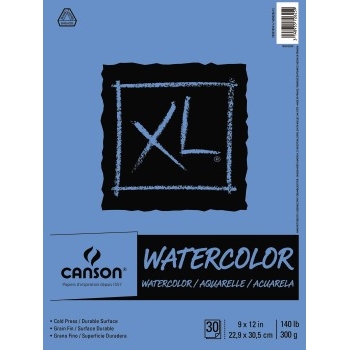 Canson&#174; Watercolor Pads, 140 lb. 9&quot; x 12&quot;, 30-sheet