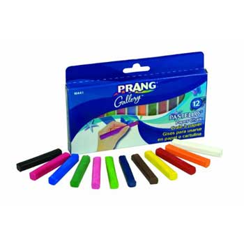Prang Pastello Colored Paper Chalk, 12/PK
