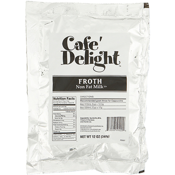 Caf&#233; Delight Frothy Topping Mix, 12 oz. Bags, 8/CS
