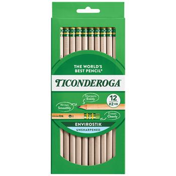 Ticonderoga EnviroStiks Pencil, HB #2, Dozen
