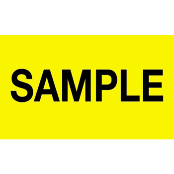 W.B. Mason Co. Labels, Sample, 3 in x 5 in, Fluorescent Yellow, 500/Roll