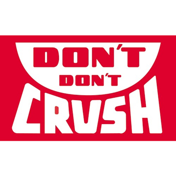 W.B. Mason Co. Labels, Don ftt Don ftt Crush, 3 in x 5 in, Red/White, 500/Roll