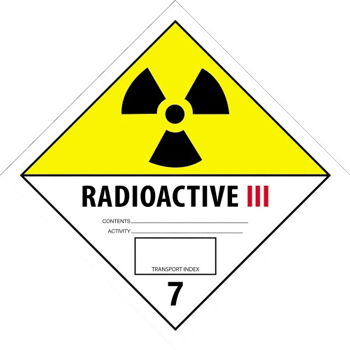W.B. Mason Co. Labels, Radioactive III, 4 in x 4 in, Black/White/Yellow, 500/Roll