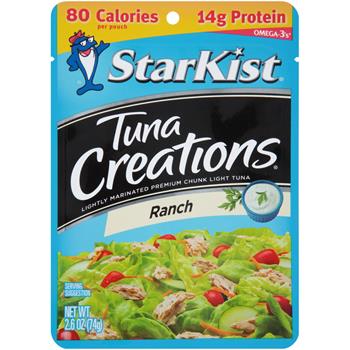 StarKist Tuna Creations, Ranch, 2.6 oz, 24 Packs/Case