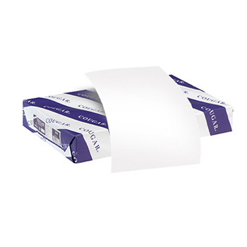 Cougar Digital Smooth Cover, 110 lb, 18&quot; x 12&quot;, White, 400 Sheets/Carton