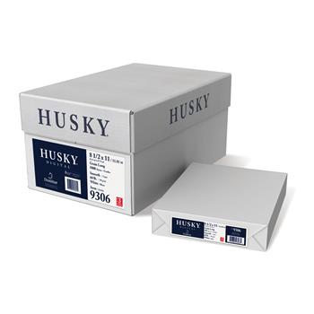 Husky 3-Hole Punched Digital Paper, 94 Bright, 60 lb, 8.5&quot; x 11&quot;, White, 500 Sheets, 10 Reams/Carton