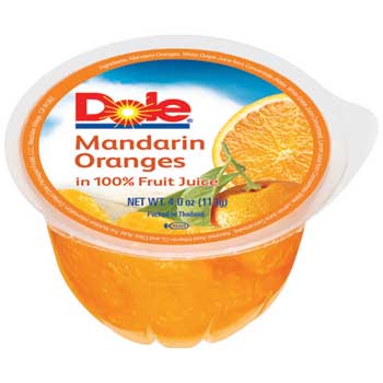 Dole Mandarin Orange Cup, 7 oz., 12/CS