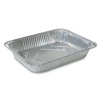 Durable Packaging Aluminum Steam Table Pans, 10 3/8w x 12 3/4l x 2 3/16d, Silver, 100/CT