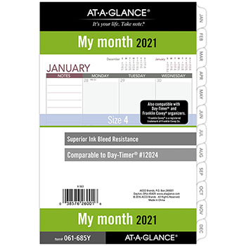 AT-A-GLANCE Day Runner Monthly Planning Pages, 5 1/2&quot; x 8 1/2&quot;, 2023