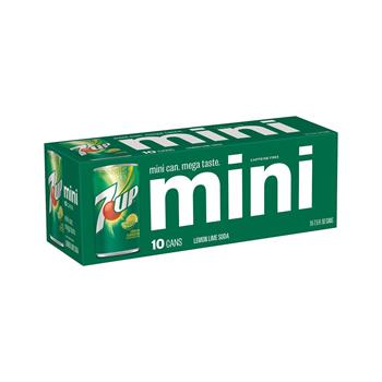 7UP Mini Can, 7.5 oz., 10/PK