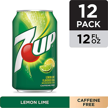 7UP Lemon-Lime Soda, 12 oz. Can, 12/PK